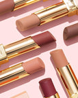 Oulac Color Rich Satin Lipstick - Nude Beige Full Coverage Lip Color, Creamy Silky-Smooth, Moisturizing, Satin Matte Finish, Infused With Shea Butter, Vegan & Clean Beauty, 4g, SG09 Buttercream