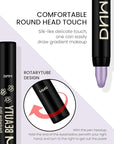 evpct 4Pcs Cream Eyeshadow Pencil Bulk Stick Set for Eyes Waterproof Pink Light Purple Violet Mocha Beige Shimmer Metallic Eyeshadow Crayon Stick sombras en crema para ojos