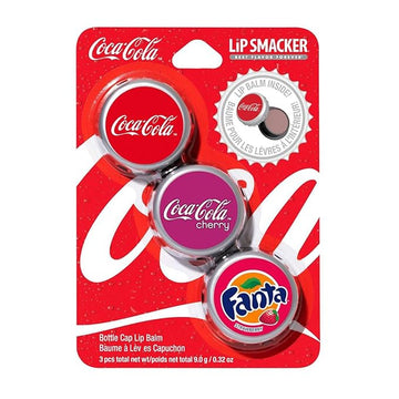 Lip Smacker Coca Cola Collection - Moisturizing, Soothing Coke Bottle Caps Trio