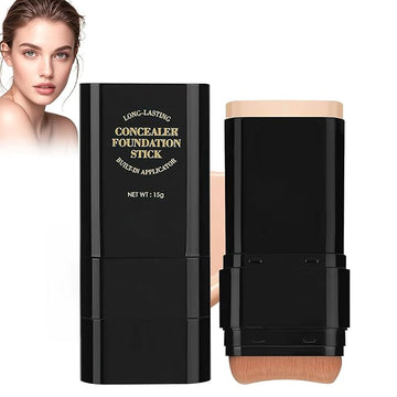 Long-Lasting Concealer Foundation Stick, Full Coverage Foundation Stick, Contouring foundation, Cover Blemishes for All Skin Types (NATURAL)