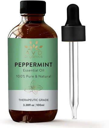 Peppermint Oil | 100% Pure and Undiluted | Therapeutic Grade Aromatherapy Essential Oil Peppermint | for Hair Skin & Diffuser | 3.38 fl. Oz