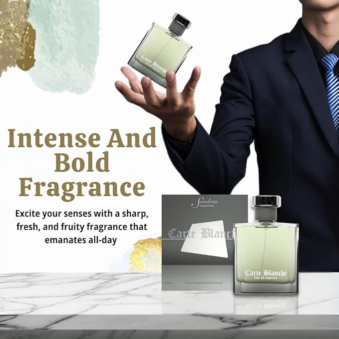 Perfume for Men – INSPIRED by A WORLD RENOWNED MEN’S PERFUME – Tangerine, Orange, Cassia, Sandalwood – Fresh, Aquatic, Confident, Long-Lasting Eau De Parfum 100ml (Sandalwood)