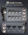 Professional Hair Clippers Set for Men - Afloia Premium Haircut Clipper&Trimmer Kit with High Torque Brushless Motor & DLC Coated Detachable Blade& Charging Stand, Gifts for Men Husband Dad