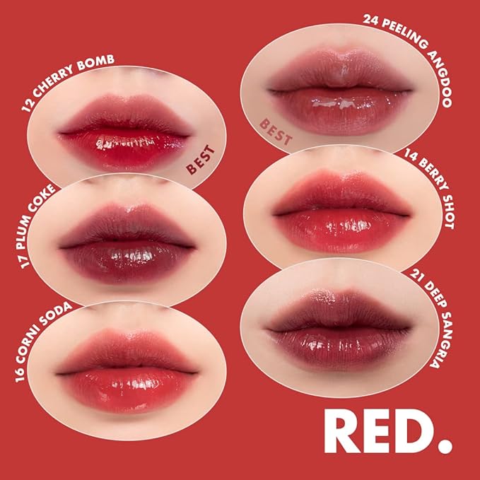 rom&nd Juicy Lasting Tint #28 Bare Fig - K-Beauty MLBB Lip Gloss for Cool Undertones, Vivid Long-Lasting Shine, Moisturizing & Non-Sticky Lip Stain