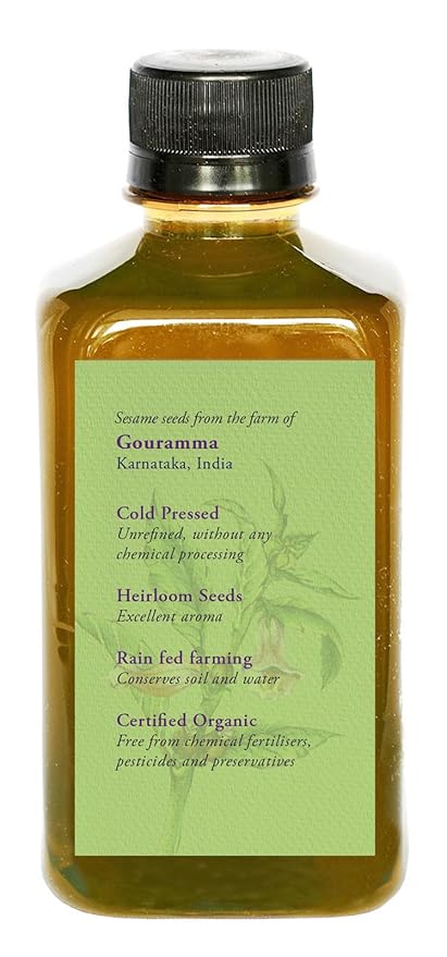 DAANA Sesame Oil for Skin: Certified USDA Organic, Extra Virgin, Cold Pressed (12 fl oz)