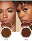 Kaely 2Pcs Cream Pot Concealer Full Coverage Set,Conceal