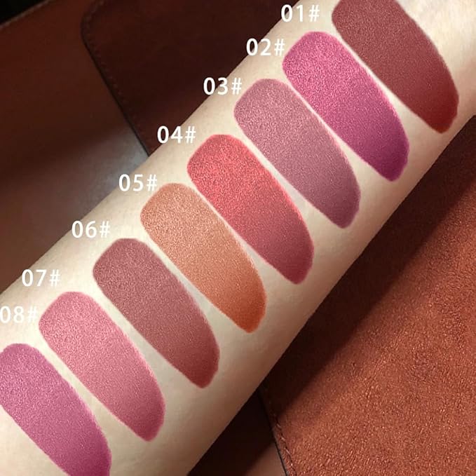 Longwear Liquid Lip Liner, Matte Lip Tint Stain Marker Pen, 2 in1 Liquid Lipstick & Lip Liner Pencil, Long Lasting Waterproof Lip gloss for Women, Fuller Lips Makeup (01+02)