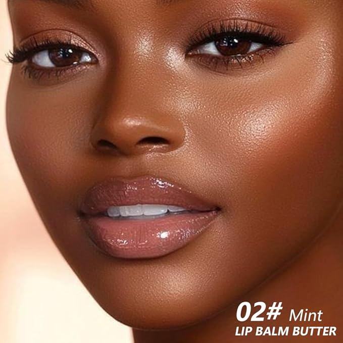 2Pcs Summer Lip Butter Balm Lip Gloss, Ultra-Hydrating Natural Vegan Lip Balm, Sheer-Tinted Shine & Hydration, Soothes & Softens Dry Lips Skincare, Bálsamo labial hidratante (#1+2#)