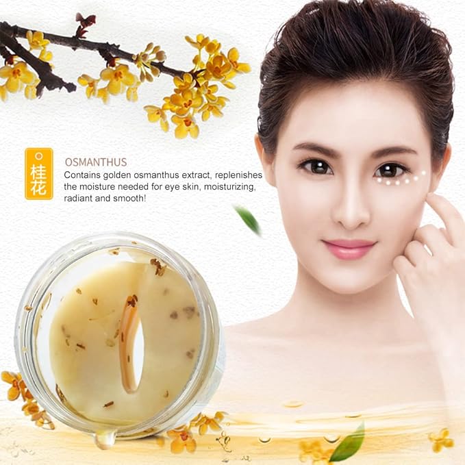 Gold osmanthus eye mask,24k gold
