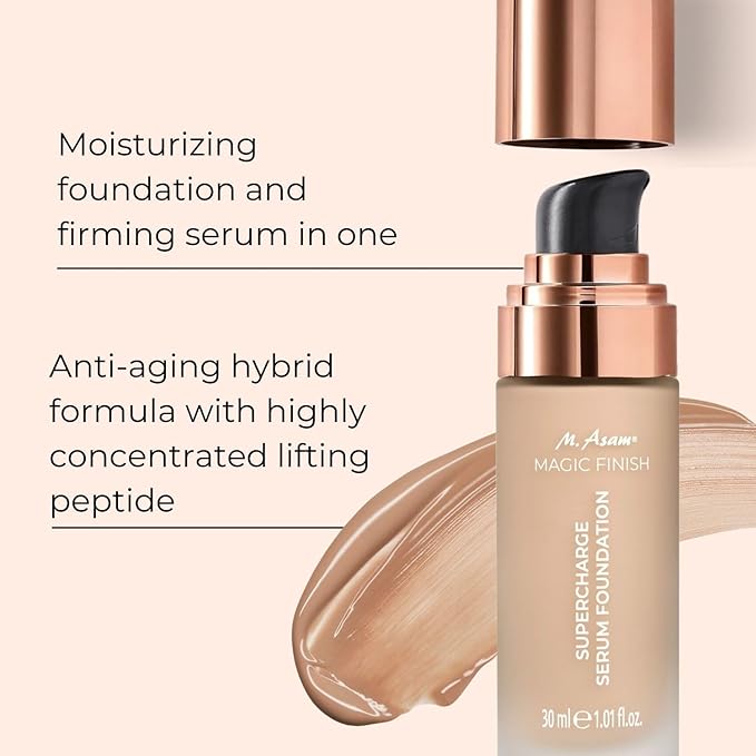 M. Asam MAGIC FINISH Supercharge Serum Foundation Creamy 1.01 Fl Oz