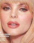 Monochrome Pressed Eyeshadow, Waterproof Neutral Powde Mini Shimmer Rose Gold Brown Eyeshadow, sombras para ojos, Talc, Paraben & Cruelty Free (H06#Shimmer Rose Gold Brown)