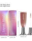 AKARY Soft Liquid Blush Makeup Lightweight, Velvet Beauty 01 Peach