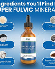 Super Fulvic Minerals: Herbal Detox - 2 oz. | 128 Servings. Nutrient-Rich Formula for Enhanced Absorption, Gut Health Support, and Antioxidant Protection. Made in USA.