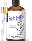 HIQILI 1 Fl Oz Clary Sage Oil Essential Oil, 100% Pure Undiluted for Diffuser, Aromatherapy - 30ml