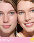 COVERGIRL Clean Fresh Blurring Skin Tint with SPF 30, 400 Fair Warm, Liquid Foundation, Soft Matte Finish, Smooths, Brightens, Blurs Pores, Mineral Sunscreen, Vegan Formula