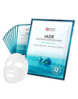 SNP 1000ppm Real Jade Mineral Ampoule Sheet Mask | Cleansing and Purifying All Sensitive Skin Types | Calming, Hydrating, and Moisturizing Facial Skin | Korean Face Masks Skincare | 10 Sheets