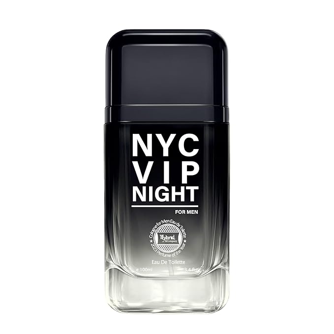 Hybrid & Company NYC Vip Night For Men Eau De Toilette Natural Spray Masculine Scent,3.4 Fl Oz