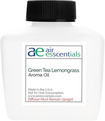 Green Tea & Lemongrass Aroma Oil, Essential Oils Blend for Diffusers & Scent Machines, Blend of Lemongrass & Leafy Greens, Aromatherapy, Cold Air Diffuser Compatible, 100 mL