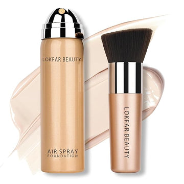 AirBrush Foundation Spray, Silky Mist Foundation Spray Makeup #01 Porcelain