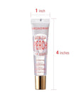 Ruby Kisses Broadway Vita-Lip Clear Lip Gloss (Peach 6 Pack), Ultra-Hydrating & Soothing Formula with Vitamin Oils, High-Shine Non-Sticky Finish, Healing Glossy Lip Balm Locks in Moisture
