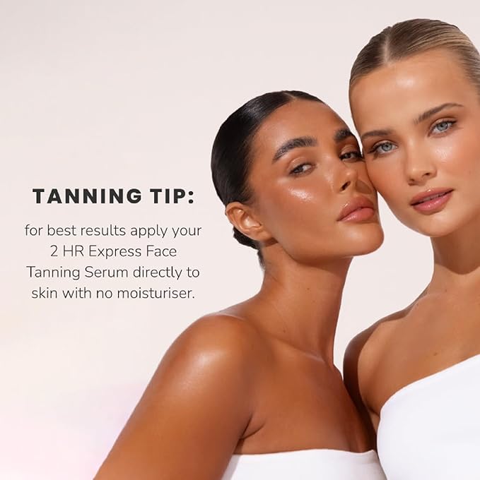 Loving Tan NEW 2 Hr Express Face Tanning Serum, Dark - Hydrating, Natural-Looking Glow Sunless Self Tanner, Dermatologist Tested, Lightweight, Naturally Derived DHA, Vegan & Cruelty-Free - 1 fl oz