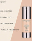 BODYOGRAPHY - NATURAL FINISH Foundation (Light #130): Oil-Free Gluten-Free, Paraben-Free