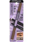 Maybelline Express Brow 2-In-1 Pencil and Powder Eyebrow Makeup, Medium Brown, 1 Count