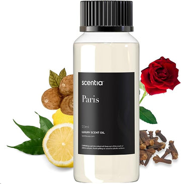 Scentia Hotel Fragrance Oil Inspired by The Hotel Costes - 120 mL 4.06 fl oz - Refill Diffuser Oil Blend Rose, Clove & Sandalwood Notes for Aromatherapy Diffusers - Paris, Thanksgiving Gift