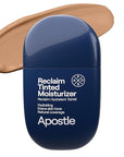 APOSTLE Reclaim Tinted Moisturizer for Men (6 Cornwall) - Niacinamide, Vitamin E, Squalane, Hyaluronic Acid, Tinted Face Moisturizer For Men. Hydrates, Evens Skin Tone, Reduces Fine Lines, 1 Fl. Oz.