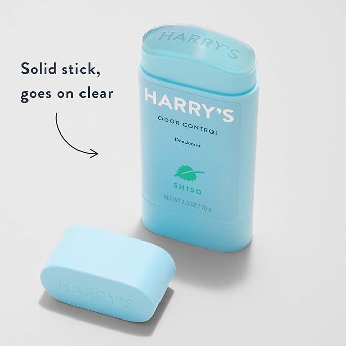 Harry's Aluminum Free Deodorant for Men - Odor Control, Shiso Scent, 2.5 Oz, 3-Pack, Men Deodorant Aluminum Free
