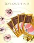 Under Eye Patches, 30PCS Pink Eye Mask, Eye Gel Pads With Collagen Treatment for Reducing Dark Circles, Lighten Wrinkles Anti-Aging Moisturizing, Fine Lines Eye Bags Puffiness Women Men
