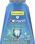 Crest, Pro Health Bacteria Guard with Alcohol Clean Mint Mouthwash, 33.8 Fl Oz