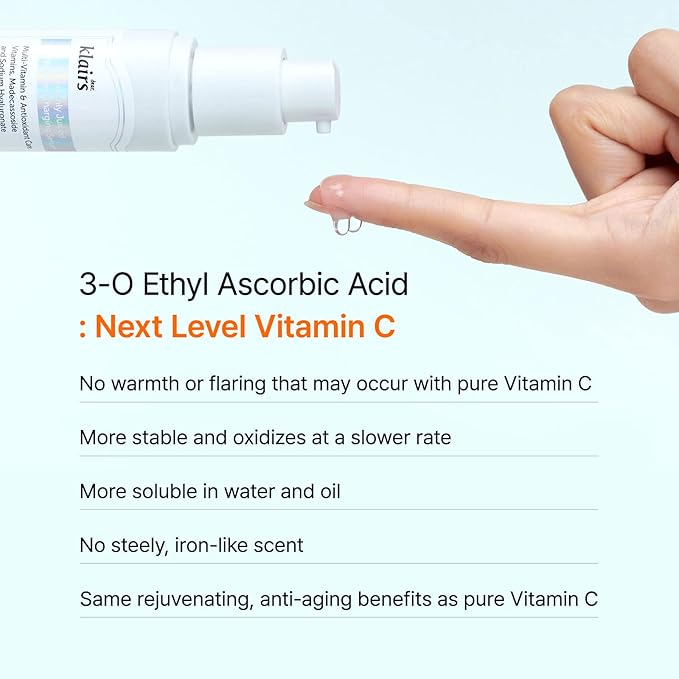 [DearKlairs] Freshly Juiced Vitamin Charging Serum, Korean Skincare, 3-O-Ethyl Ascorbic Acid 10%, Niacinamide, Non-oily texture for Sensitive skin