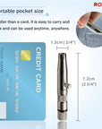 ROYAL [Made in Korea] Premium Nose Hair Trimmer for Men Silver Bullet, Manual, Battery-Free, Stainless, Waterproof, Painless with Patented Mechanism ET-3