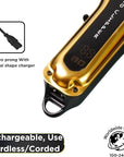 Supreme Trimmer Pro Clipper All Metal w/Fade Blade | 300 Min Run Time Professional Clipper Set, Cordless Beard Trimmer | STC5030 Gold