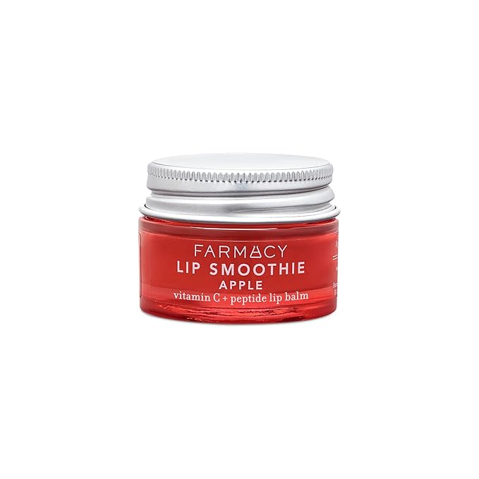 Farmacy Peptide Lip Smoothie - Hydrating Lip Balm with Vitamin C to Visibly Plump & Smooth Lines - Nourishing Treatment with a High-Gloss Finish - Apple (10g)