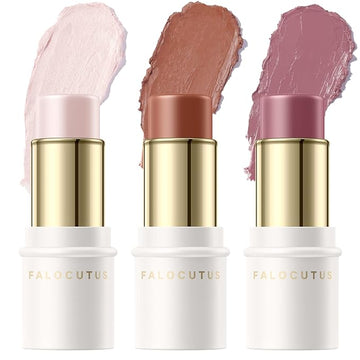 3 Pcs UNIVERSAl Contour Stick Set,Cream Blush & All Skin