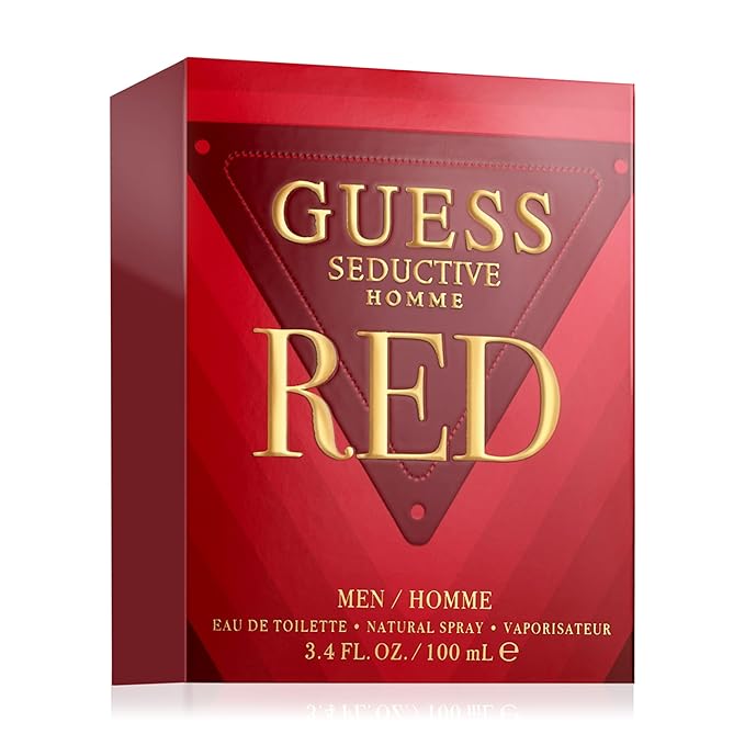 Guess Seductive Red Men/Homme Eau de Toilette Cologne Spray For Men, 3.4 Fl. Oz.