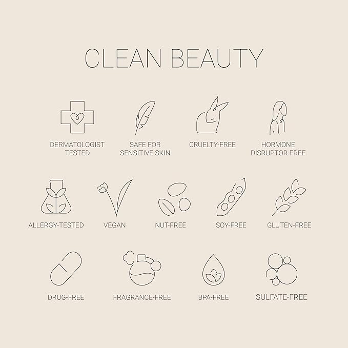 No Makeup Makeup Long-Lasting Lightweight Foundation & Brush Duo | Cruelty-Free, Fragrance-Free, Buildable, Transfer-Proof Liquid Makeup (Deep)