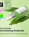 SUNGBOON EDITOR Green Tomato Pore Lifting Ampoule | Pore Minimizer Serum with Niacinamide & Green Tomato Extract | Hydrating & Firming Care for Sensitive Skin | Korean Skincare
