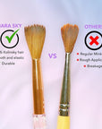 KIARA SKY Clear Crystal Acrylic Nail Brush - Professional Nail Tool - Nail Kolinsky Brush - 100% Kolinsky Hand Crafted Nail Tools - Long Lasting Nail Acrylic Brush, #12