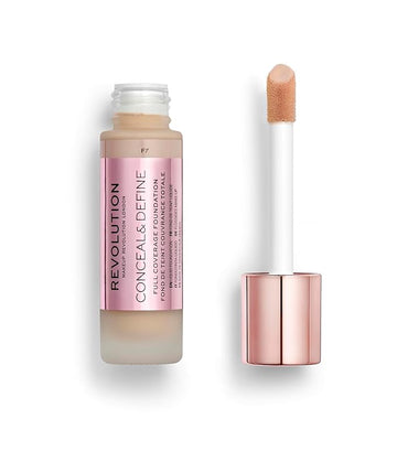 Revolution Beauty, Conceal & Define Foundation, Full Coverage,