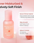 SKINFOOD Peach Cotton Zinc PCA Essence Serum Primer, Korean Skin Care Makeup Prep Hybrid Face Serum, Blurring Matte, Stocking Stuffers, Sebum Oil Control, Hydrating Primer for Sensitive (1.69 fl. oz.)