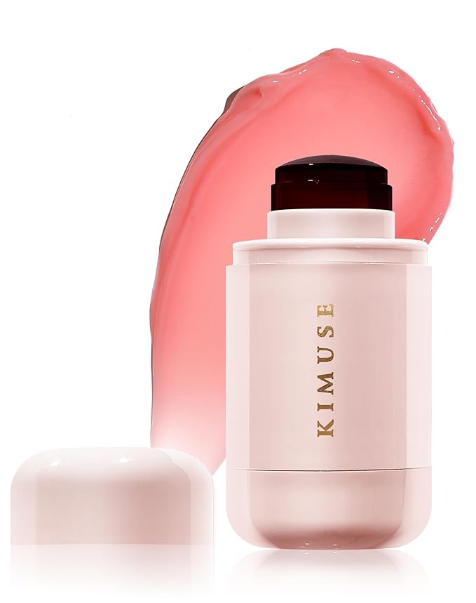 KIMUSE Jelly Cheek & Lip Tint, Watercolor Blush, Multi-Use Makeup, Tint for Cheeks, Lips & Eyes, Lightweight, Sheer & Buildable Color, Vegan Formula, Cruelty-Free