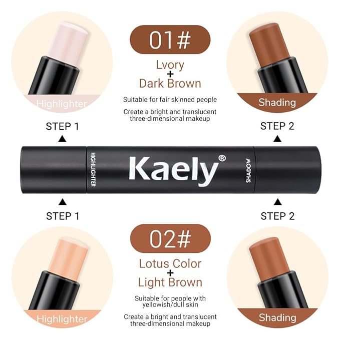 evpct 4 Color Contour Stick Makeup Set Concealer