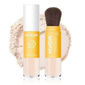 KYDA Mineral Sunscreen Setting Powder, SPF 35, Translucent, Ownest Beauty