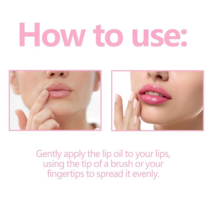 Magic Color Changing Lip Oil, Plumping Moisturizing Lip Gloss Oil, Long Lasting Nourishing Non-sticky Fresh Texture. (Pearlescent)