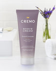 Cremo French Lavender Moisturizing Shave Cream, Astonishingly Superior Ultra-Slick Shaving Cream for Women Fights Nicks, Cuts and Razor Burn, 6 Fl Oz