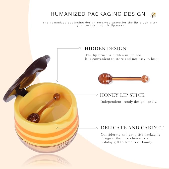 Honey Lip Balm Pot, Honey Lip Exfoliator