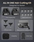 Professional Hair Clippers Set for Men - Afloia Premium Haircut Clipper&Trimmer Kit with High Torque Brushless Motor & DLC Coated Detachable Blade& Charging Stand, Gifts for Men Husband Dad